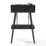 Victrola Eastwood II Turntable - Black Turntable Stand Bundle - Black V398-VTR-74-BLK-ST