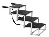 Dog Stair for Cars 4-step Folding Dog Steps Aluminum Loads up to 150 lbs, Foldable 24-25.4 in V952-KZDGLT4STEP16LGG3V0