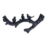 Decorative Hook Black Bird Branch Shape Three Dimensional Wall Mounted Home Decoration V1294-YM0523-3117210199712