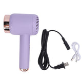 Cordless Ionic Hair Dryer Portable Stylish Hot Cold Wind Blow Dryer for Home and Travel Purple V1294-YM0901-3113240307313
