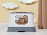 PaWz Cat Litter Box Fully Enclosed Kitty Grey PT1016-GY