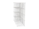 12 Cube Wire Grid Organiser Bookcase Storage Cabinet Wardrobe Closet White V63-827871
