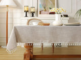 Tablecloth - 140x300cm - Luxury Stylish Oilcloth - Beautiful Protecttable - Water-repellent V1188-MS101-02040-1