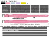 Size M Pink Professional Weightlifting Belt with Sponge Padding for Deep Squat Deadlift - Men V888-ELOSUNG17272
