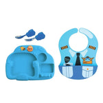 Marcus & Marcus - Creative Plate Toddler Mealtime Set Ollie Green DTK11023