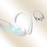 Wireless Bluetooth 5.4 Over-Ear Earbuds IPX5 Waterproof for Sports White V1263-JX-7040