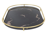 Bathroom Storage Tray Light Luxury Decorative Golden Texture Oval Bathroom Organiser Tray for Soap V1294-YM0710-3112230084612