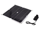 Solar Water Pump Kit 50W Solar Panel 22W Water Fountain Pump with Battery Box Timing Controller V1294-YM0706-3114230091111