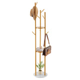Coat Rack, Freestanding Coat Rack Stand with Quartz Stone Base & 9 Hooks, Free Standing Hall Coat V952-YMJYXJJSSCP0Q2T2T001V0