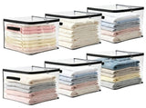 6Pcs Clear Storage Bag, Waterproof and Transparent, Cube Large Capacity Design, for Clothes Sweater V1369-AZ3-W-12281