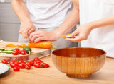 6 Pcs Wood Bowls Serving Tableware for Rice, Soup, Dip, Coffee, Tea, Decoration Wooden Salad Bowl V1369-AZ3-W-08323