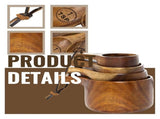 10 Piece Wooden Cups and Spoons Set for Baking & Cooking - Ideal for Bakers, Home Cook,5 * V1370-AZ4-10309