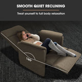 FORTIA Electric Armchair Recliner, Single Fabric Chair, Biege V219-HELMCRFO5BGA