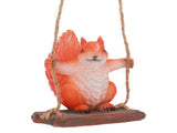 Hanging Squirrel Statues Garden Decor Cute Swing Squirrel Sculpture Outdoor Patio Ornament Animal V1294-YM0703-3111230084311