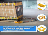 Steel Single Scissor Pallet Puller Clamp 1 Ton Capacity Pallet Grabber V63-849581