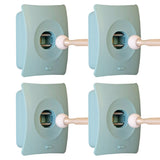 4X Door Stopper Wall Mount Door Stop Adhesive Catch Hole Advanced BLUE V274-OF-LF-DRSTOP-BU4