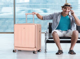 Slimbridge 24" Luggage Trolley Travel Hard Pink LG1015-24-PK