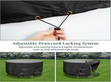 Round Cover - Waterproof - Large Round Garden Table Cover - Windproof - Anti-UV - Tough - Oxford V1188-MS101-03139-1