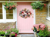 22 Inches Spring Summer Everyday Flower for Front Door, Artificial Roses Peony Wild Flowers V1258-DP02-C-2669