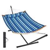 Two Person Hammock with Stand Included, Double Hammock with Curved Spreader Bar and Detachable V952-HFDCLBSTWTXHK0YP9V0