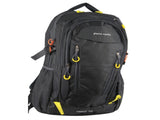 Pierre Cardin Mens Nylon Adventure Travel & Sport Large Backpack Bag in Grey/Black V563-PC3852-GREY