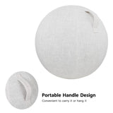 65cm Cotton Linen Yoga Ball Cover Protective Exercise Ball Skin Wrap Accessory V1308-DSZKI-632