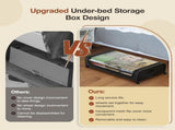 CARLA HOME XXL Under Bed Rolling Storage Containers with 50L Large Capacity and Wheels LSB-36122