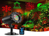 Christmas Projector Light 10 Patterns LED Projection Lights with Remote Red and Green Star Show for V1294-YM0901-L6720