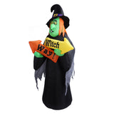 4.4ft Halloween Inflatable Witch Decoration Holiday Blow Up Lighted Witch Yard Lawn Decor for V1294-YM0901-3115240042012