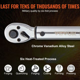 VEVOR Torque Wrench, 3/8-inch Drive Click Torque Wrench 10-80ft.lb/14-110n.m, Dual-Direction V952-DJSNLBSKDSSZNSCSYV0