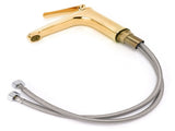 Copper Single Hole Faucet Hot and Cold Water Tap for Washbasin Lavatory Bathroom HotelG3/8 V1294-YM0901-3112210055812