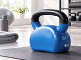 Everfit 16kg Kettlebell Cast Iron Weightlifting Bench Dumbbells Kettle Bell Blue FIT-K-KB-16KG-BL