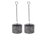 2PCS Solar Lantern Iron ABS 3D Outdoor IP54 Rain Proof Hanging Solar Light Garden Decor for Yard V1294-YM0901-3119250008511