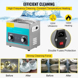 Knob Ultrasonic Cleaner 3L 40kHz Ultrasonic Cleaning Machine Knob Control Sonic Cleaner 304 V952-QXJSXNQXJ3L000001V3