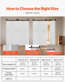 Bi-Folding Sliding Barn Door Hardware Track Kit, 52" Top Mount Track Kit, Slide Smoothly & Quietly, V952-ZDSMDGDGSM2D9NVH3001V0