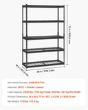 VEVOR Storage Shelves 5 Tier Adjustable Heavy Duty Garage Shelving Unit 1134 kg V952-LXLZLKHJ1848E5KW7V0