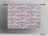 Accessorize Amara Washed Cotton Printed Reversible Quilt Cover Set Queen V442-HIN-QUILTCS-COTTONAMARA-BLUE-QS