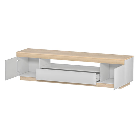 Artiss TV Cabinet Entertainment Unit Stand 180CM White Wood FUR-S-CT01-TV180-WDWH-AB