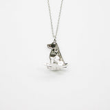 Gift Box - Dog White Gold Aroma Necklace Purify Oil Blend V760-GBAJ - 26