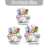 Clear Stuffed Animal Storage Bean Bag Chair Sofa Cover,Waterproof PVC Plush Toys Storage Creative V1192-AZ-W-28022