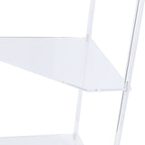 3 Tier Triangular Acrylic Corner Side Table Small Corner Side Table Bathroom Organizer Water V1294-YM0901-3116240035111