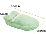 Dog Bed with Cover Cave, Orthopedic Dog Bed with Blanket, Pet Bed Cozy Cuddler Mat, Anti-Anxiety V1107-135-39354-GRY