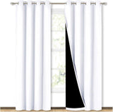 2 Pack 100% Blackout Curtains for Bedroom, Thermal Insulated Grommet Drapes for Light and Heat V1189-LC-AMZ-00224
