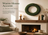 Natural Preserved Moss Wreath, 12 Green Real Moss Round Wreath Base, Blank DIY Moss Ring for Front V1192-AZ-W-17473