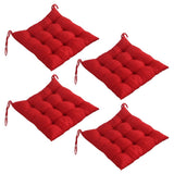 Memory Foam Chair Cushions 16x16 Inch-Overstuffed,Non-Slip Backing,and Ties for Indoor and Outdoor V1366-AZ2-W-18101