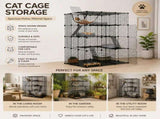 CARLA HOME Large Cat Cage Diy Enclosure, 4 Tier Pet Playpen Cat Kennel V178-36583