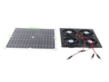 Solar Panel Fan Kit Waterproof Monocrystalline Silicon Solar Fan 4 Ports Ventilator Exhaust Fan for V1294-YM0716-3114220061511