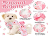 Dog Clothes Girl Dog Dress Little Flower Dog Dress Pet Cat Princess Bow Clothes Cute Dog Summer Set V1366-AZ2-W-13453