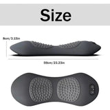 Light Grey 3-in-1 Heated Back Stretcher with Vibration Massage & Traction Lift Memory Foam Lumbar V888-ELOSUNG36544