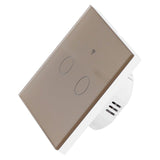 Type 86 2Way Smart Switch Touch Voice Household CapacitorFree Backlit Switch for Zigbee Tuya V1294-YM0901-3113210139213